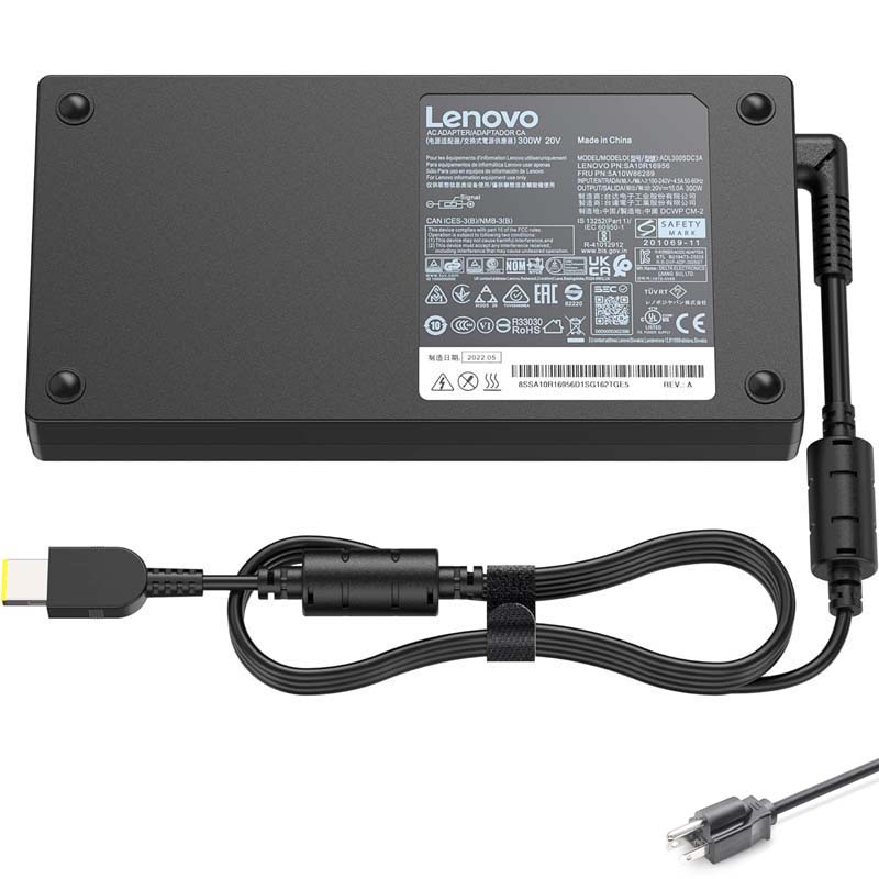 Lenovo 20V 15A 300W Rectangular Adapter Charger