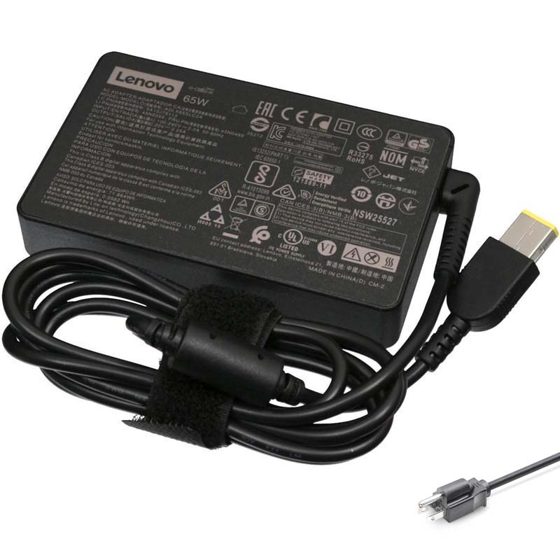 Lenovo 20V 3.25A 65W Rectangular Slim Adapter Charger