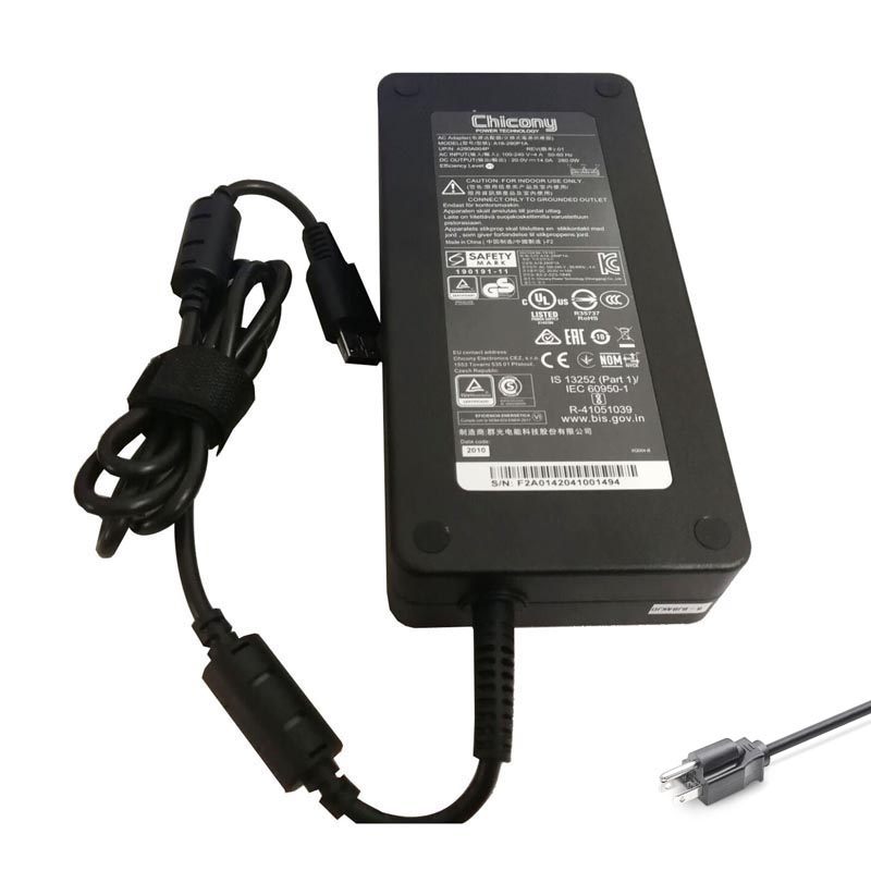 Chicony 20V 14A 280W Square Interface Adapter Charger