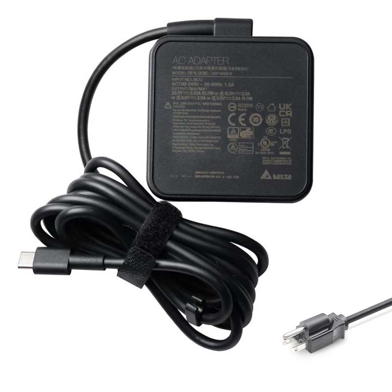 Delta 20V 3.25A 65W USB-C Adapter Charger