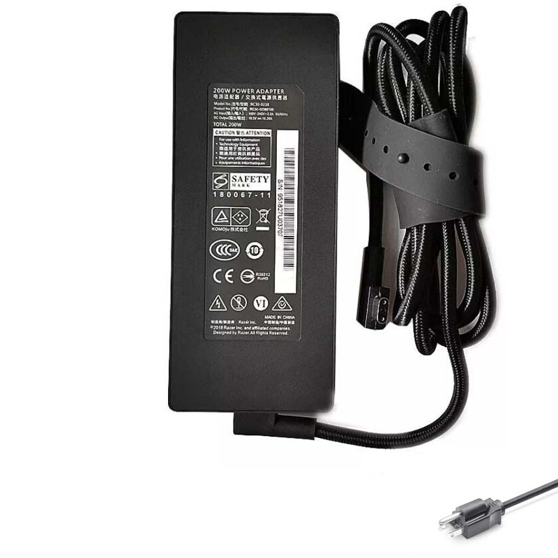 Razer 19.5V 10.26A 200W Adapter Charger