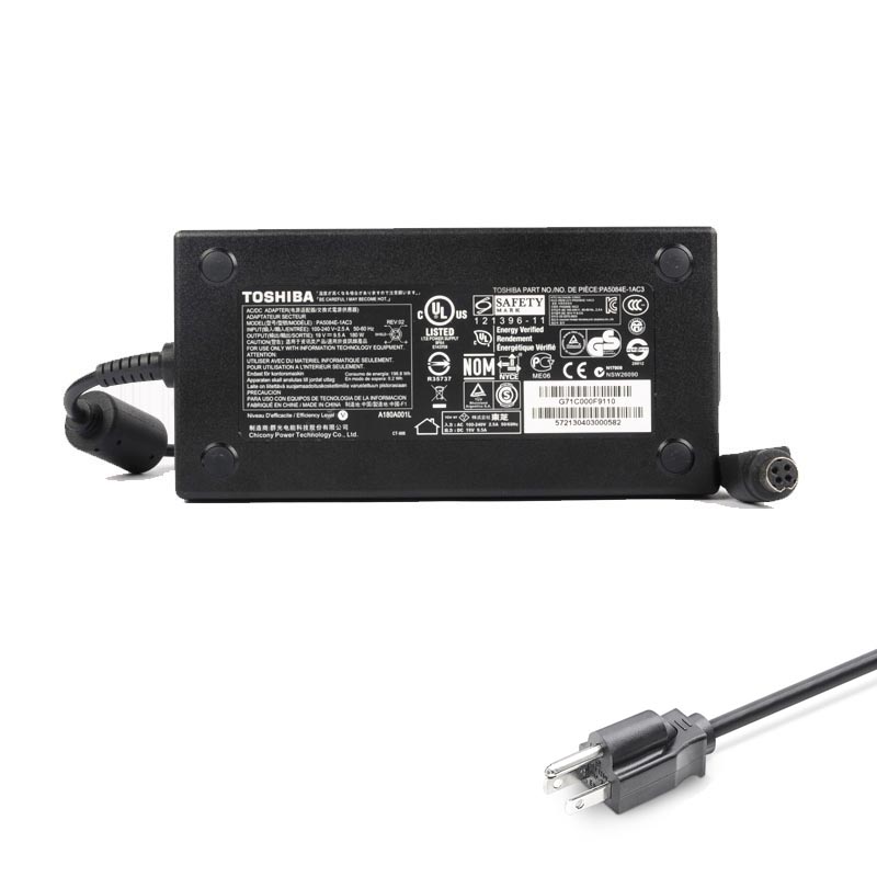 Toshiba 19V 9.5A 180W 4Pin Adapter Charger