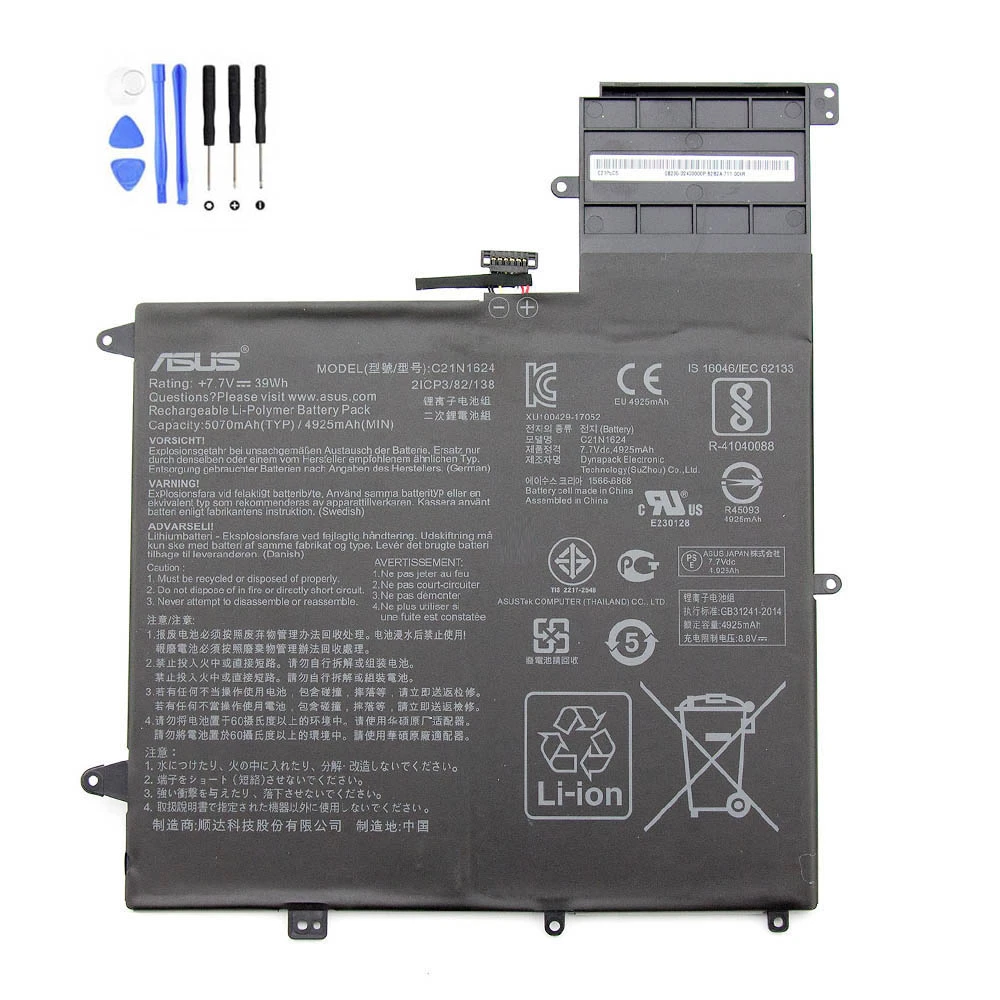 39Wh Asus C21N1624 Battery
