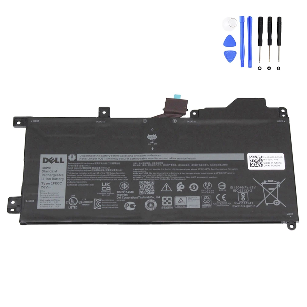 38Wh Dell 1FKCC Battery