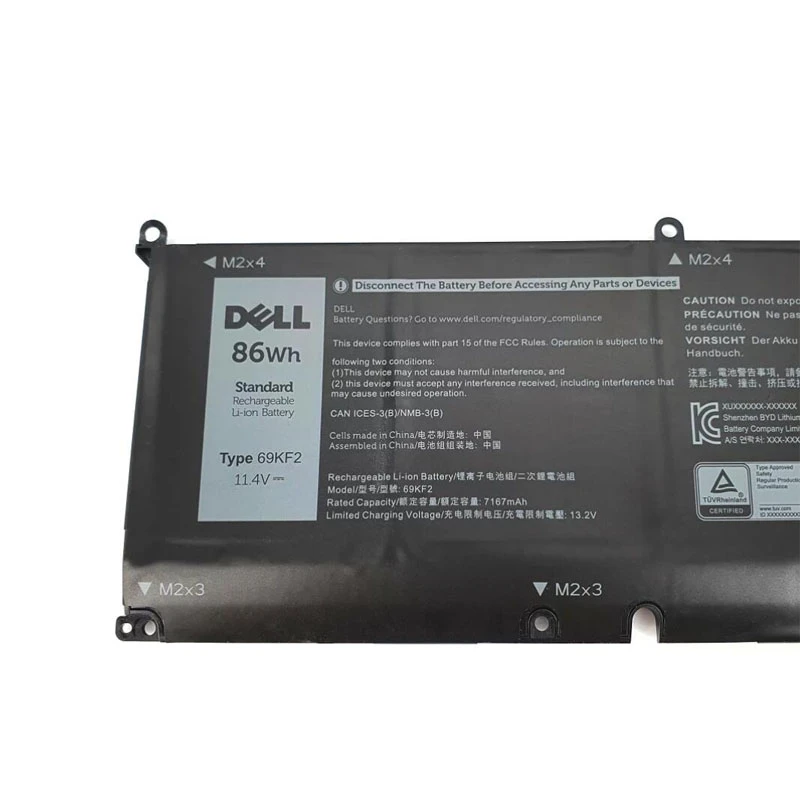 86Wh Dell 69KF2 Battery - Image 2