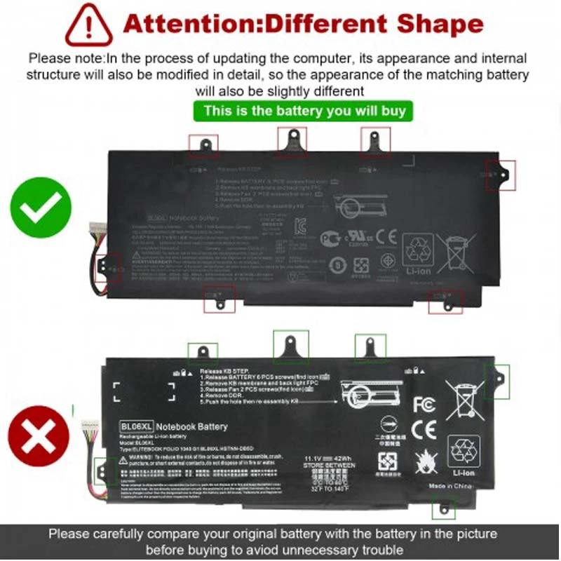 42Wh HP BL06XL Battery - Image 4