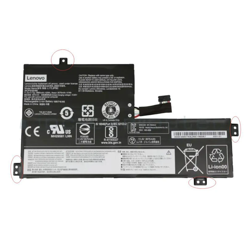 42Wh Lenovo L17L3PB0 Battery - Image 2