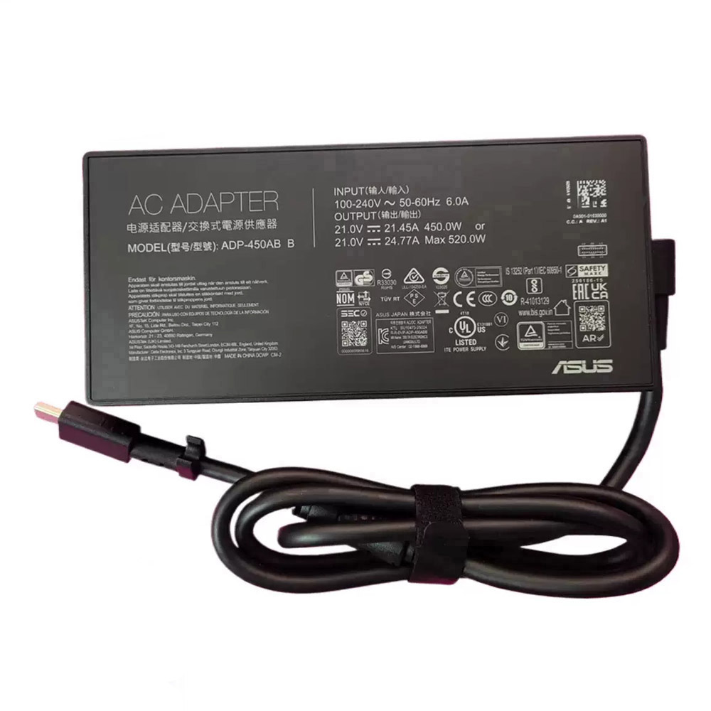 21V 21.45A 450W Asus A25-450P1A ADP-450ABB Charger Adapter with Rectangle Connector - Image 2